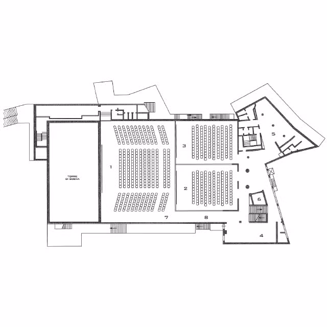 Piantina sala Ritz