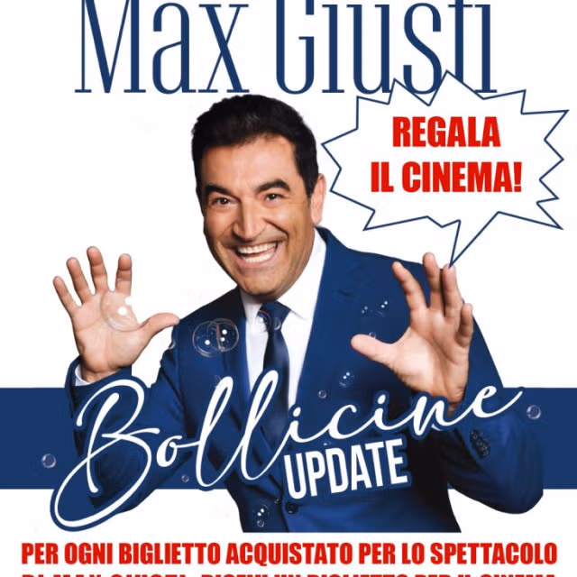 PROMO SPECIALE! MAX GIUSTI ALL&rsquo;ARISTON CON &ldquo;BOLLICINE UPDATE&rdquo;