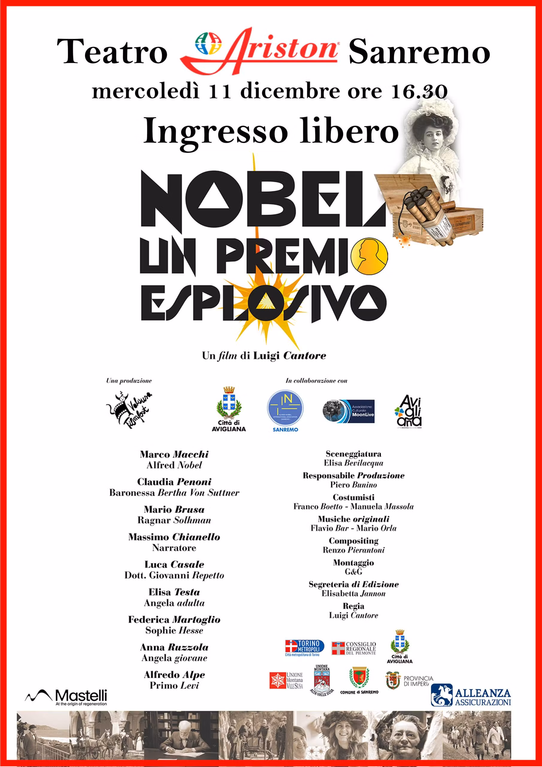 Proiezione film "Nobel un premio esplosivo"
