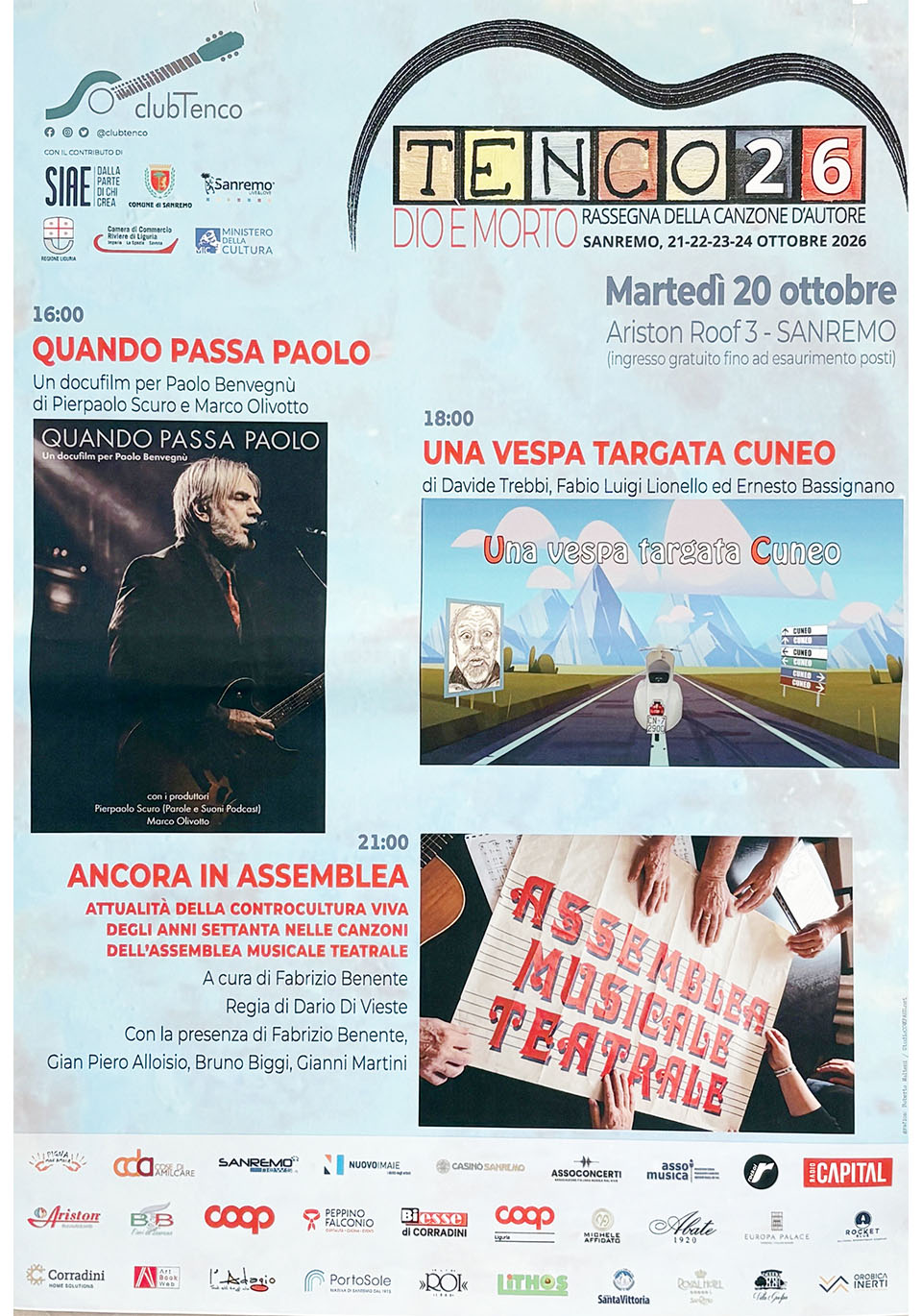 Proiezioni Tenco